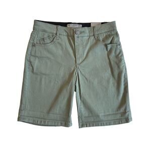 Wit & Wisdom AbSolution Technology Stretch Twill Shorts Green NEW Size 0